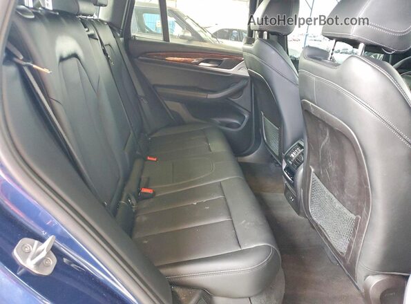 5UX43DP04N9N06258 2022 BMW X3 Blue Vista de los asientos traseros