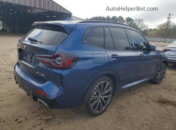 5UX43DP05N9L58265 2022 BMW X3 Blue უკანა მარჯვენა