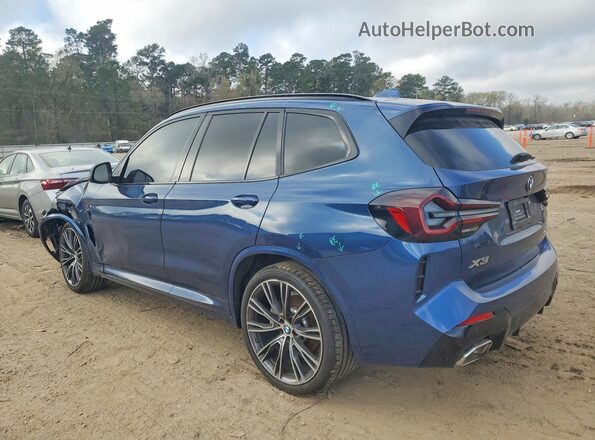 5UX43DP05N9L58265 2022 BMW X3 Blue უკანა მარცხენა