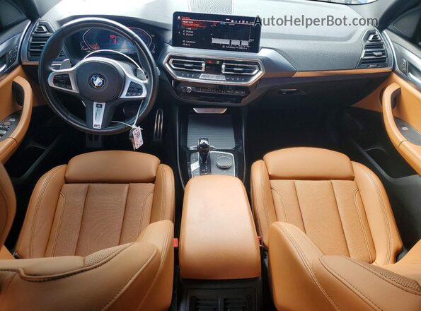 5UX43DP05N9L58265 2022 BMW X3 Blue წინა პანელის ხედი