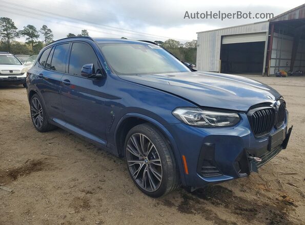 5UX43DP05N9L58265 2022 BMW X3 Blue წინა მარჯვენა