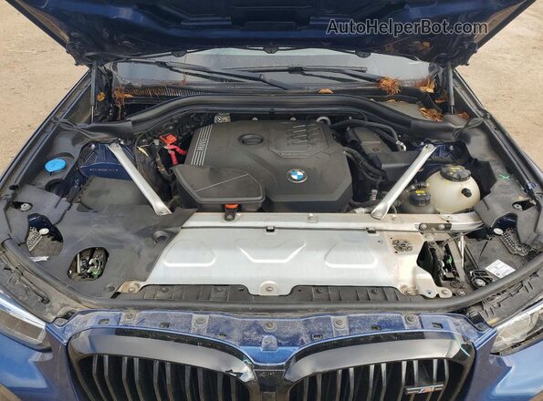 5UX43DP05N9L58265 2022 BMW X3 Blue უკანა სალონის ხედი