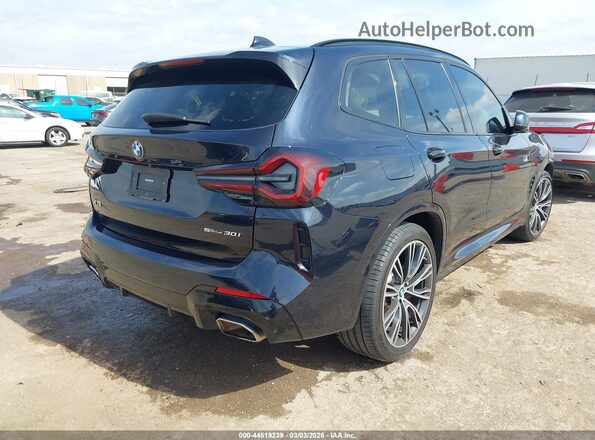 5UX43DP07N9M62823 2022 BMW X3 Blue Задня права чверть