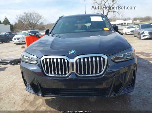 5UX43DP07N9M62823 2022 BMW X3 Blue Вид щитка приладів