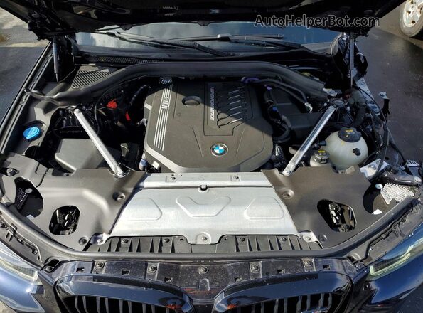 5UX43DT04P9N89876 2023 BMW X4 Blue Вид підкапотного простору