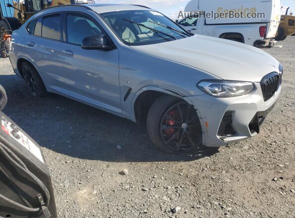 5UX43DT08P9N75365 2023 BMW X4 Gray Przód prawy