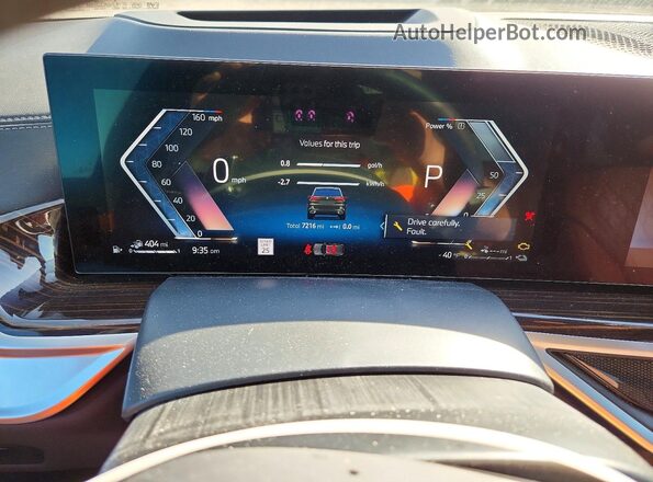 5UX43EU00S9Z97286 2025 BMW X5 Green Vista del cuadro de instrumentos