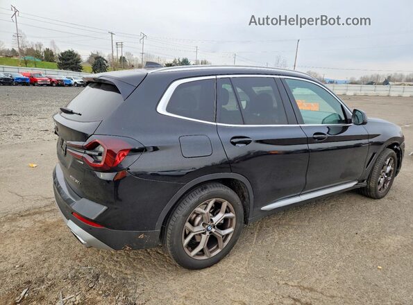 5UX53DP07N9J49758 2022 BMW X3 Black 