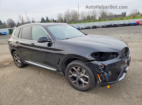 5UX53DP07N9J49758 2022 BMW X3 Black 