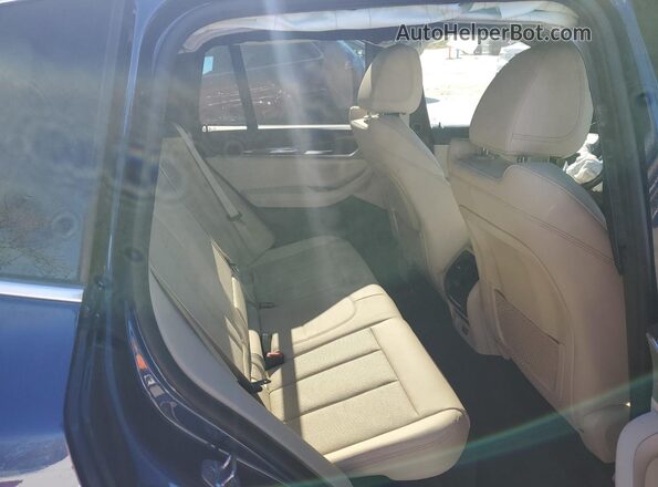 5UX53DP07N9J66687 2022 BMW X3 Blue უკანა სავარძლების ხედი