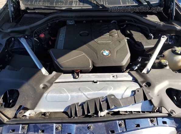 5UX53DP07N9J66687 2022 BMW X3 Blue უკანა სალონის ხედი