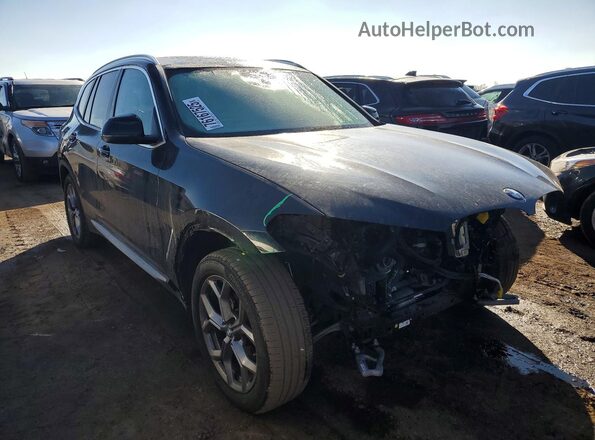 5UX53DP07R9V73897 2024 BMW X3 Black Передня права чверть