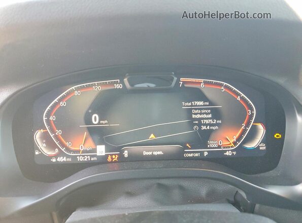 5UX53DP07R9V73897 2024 BMW X3 Black Вид щитка приладів