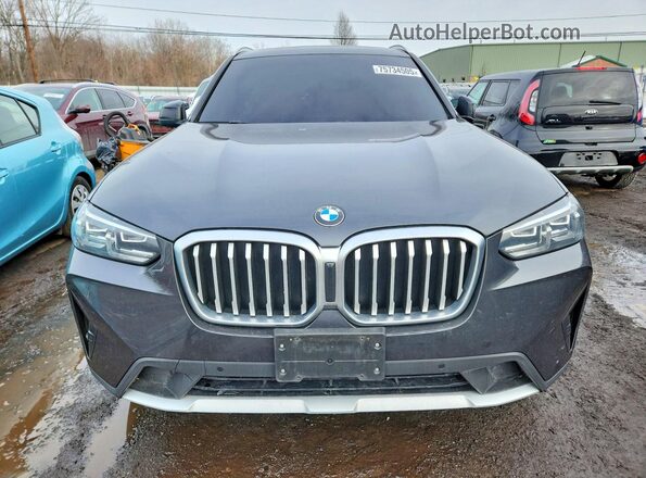 5UX53DP08P9R38911 2023 BMW X3 Black წინა ხედი