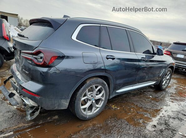 5UX53DP08P9R38911 2023 BMW X3 Black უკანა მარჯვენა