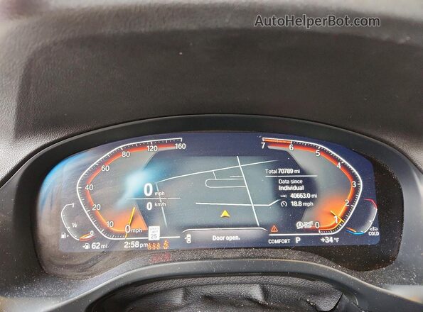 5UX53DP08P9R38911 2023 BMW X3 Black ხელსაწყოთა პანელის ხედი