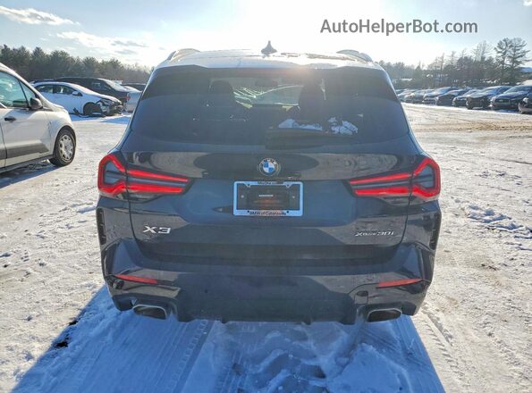 5UX53DP09N9N04980 2022 BMW X3 Black უკანა ხედი