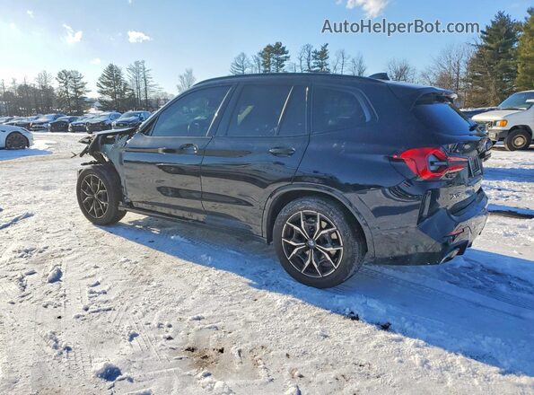 5UX53DP09N9N04980 2022 BMW X3 Black უკანა მარცხენა