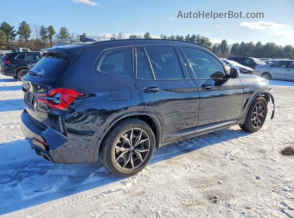 5UX53DP09N9N04980 2022 BMW X3 Black უკანა მარჯვენა