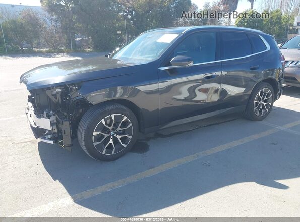 5UX53GP07S9007178 2025 BMW X3 Gray Առջևի ձախ երեք քառորդ տեսարան