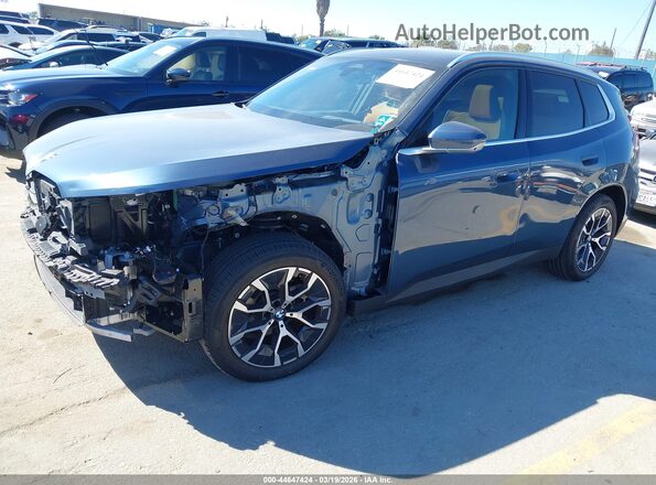 5UX53GP0XS9Y25357 2025 BMW X3 Blue Առջևի ձախ երեք քառորդ տեսարան