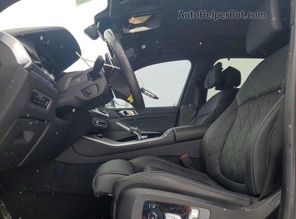 5UXCR6C00P9P01577 2023 BMW X5 Black Front interior view