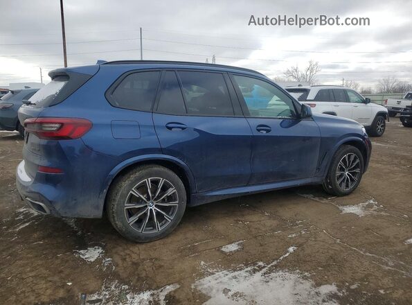 5UXCR6C01M9F17201 2021 BMW X5 Blue Задня права чверть