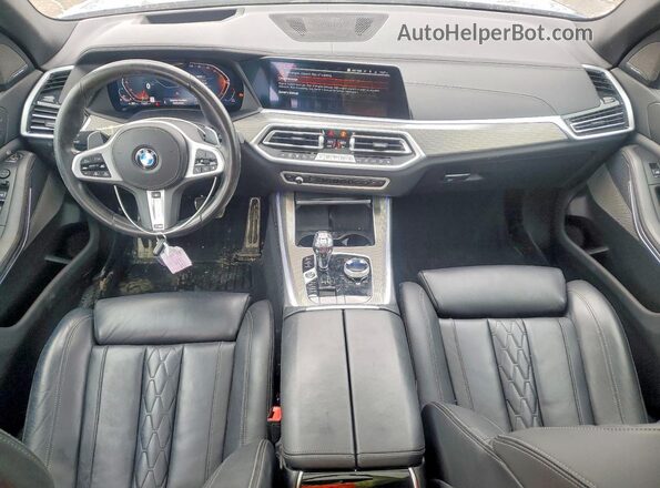 5UXCR6C01M9F17201 2021 BMW X5 Blue Вид панелі приладів