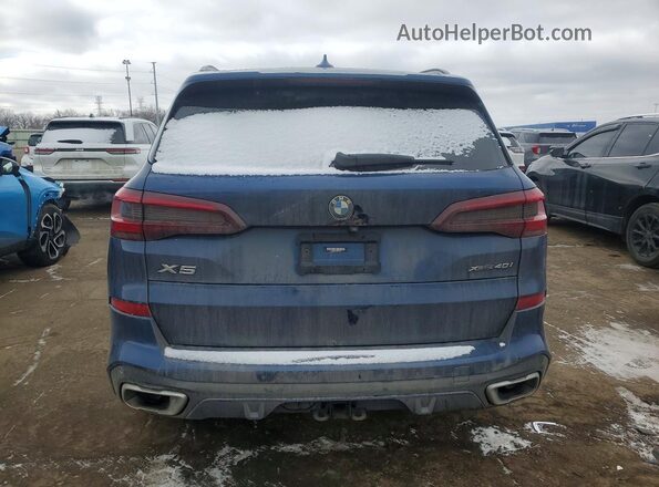 5UXCR6C01M9F17201 2021 BMW X5 Blue Вид ззаду