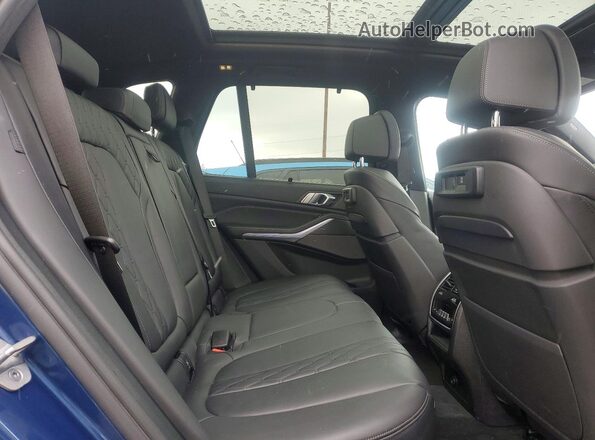 5UXCR6C01M9F17201 2021 BMW X5 Blue Вид задньої частини салону