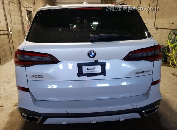 5UXCR6C01N9K38474 2022 BMW X5 White Widok z tyłu