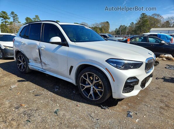 5UXCR6C01N9K65528 2022 BMW X5 White Передня права чверть
