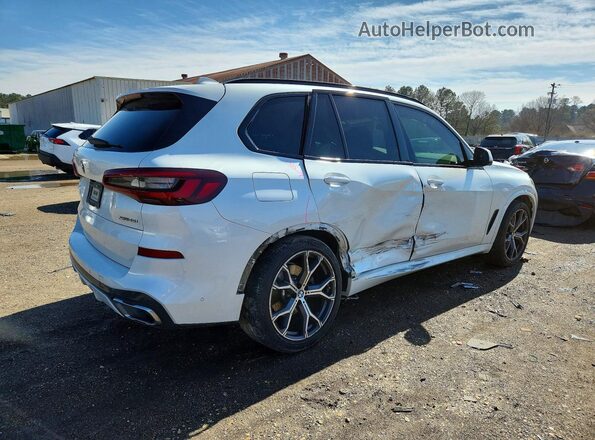 5UXCR6C01N9K65528 2022 BMW X5 White Задня права чверть