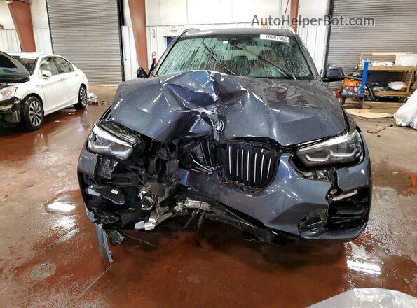 5UXCR6C02M9F49168 2021 BMW X5 Blue Вид спереду