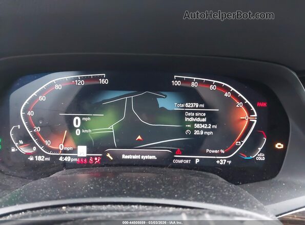 5UXCR6C03M9G08826 2021 BMW X5 White Widok tylnych siedzeń