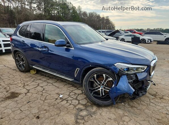 5UXCR6C04N9K69993 2022 BMW X5 Blue Przód prawy