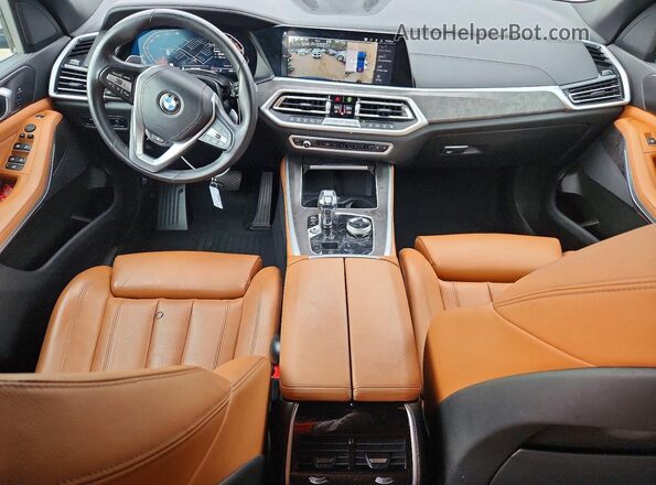 5UXCR6C04N9K69993 2022 BMW X5 Blue Widok deski rozdzielczej