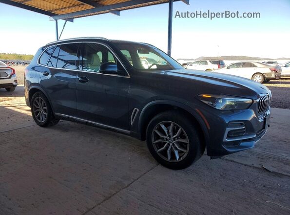 5UXCR6C04N9M60376 2022 BMW X5 Charcoal Передня права чверть