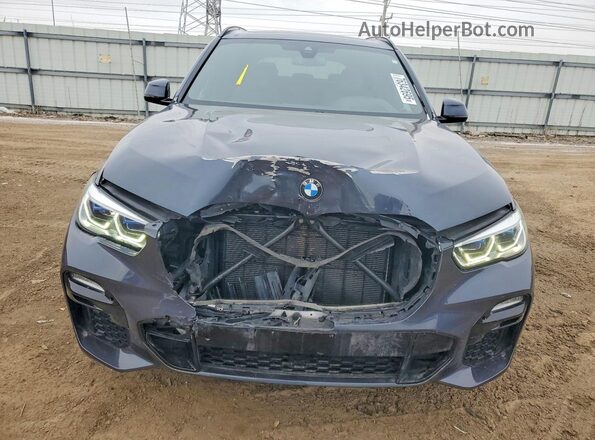 5UXCR6C06M9E95745 2021 BMW X5 Gray Widok z przodu