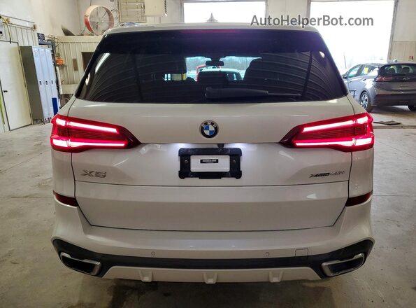 5UXCR6C06M9F35399 2021 BMW X5 White უკანა ხედი