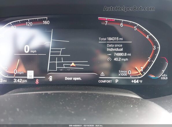 5UXCR6C07L9B68401 2020 BMW X5 Серый Вид задних сидений
