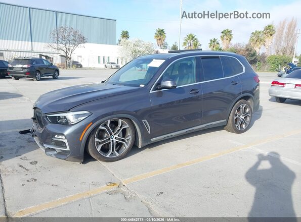 5UXCR6C09L9B79996 2020 BMW X5 Blue Передня ліва чверть