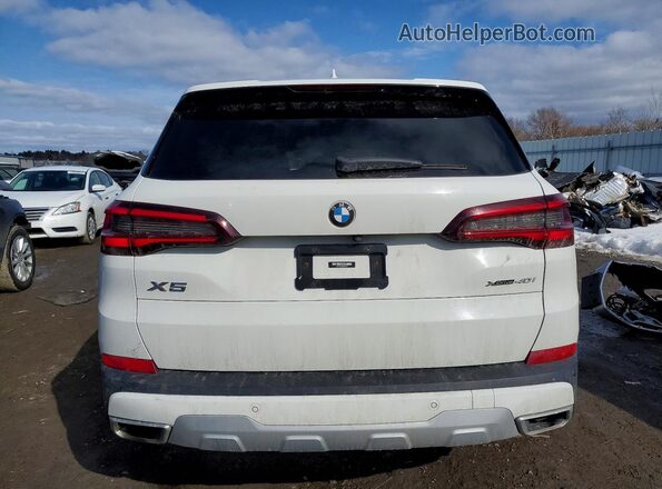 5UXCR6C0XM9E05612 2021 BMW X5 White Widok z tyłu