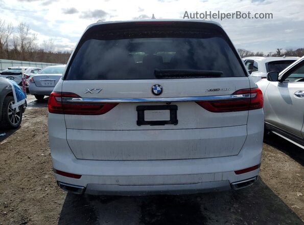 5UXCW2C02M9F48409 2021 BMW X7 White Вид ззаду