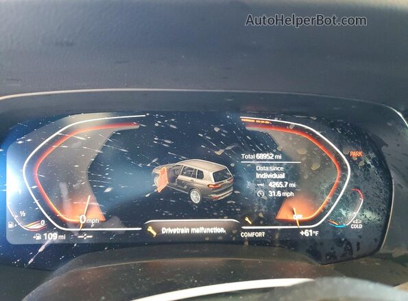 5UXCW2C03L9C50823 2020 BMW X7 Charcoal 