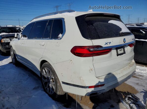 5UXCW2C06M9H09313 2021 BMW X7 White Trasero izquierdo