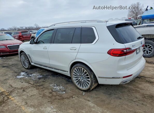 5UXCW2C07M9G15795 2021 BMW X7 White Հետևի ձախ