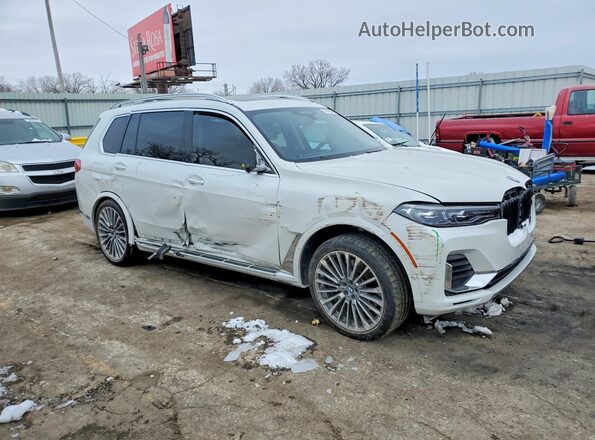 5UXCW2C07M9G15795 2021 BMW X7 White Առջևի աջ