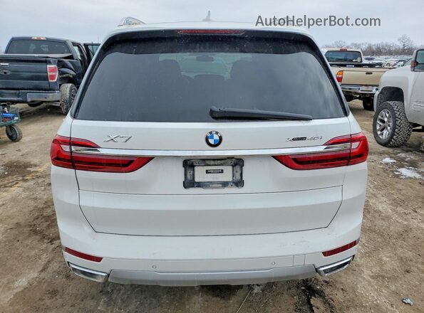 5UXCW2C07M9G15795 2021 BMW X7 White Հետևի տեսք
