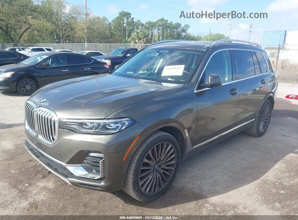 5UXCW2C08M9D77567 2021 BMW X7 Gray Передня ліва чверть